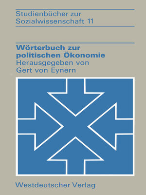 cover image of Wörterbuch zur politischen Ökonomie